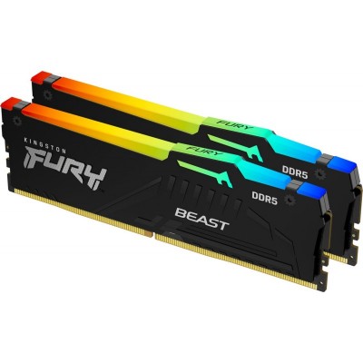 Пам'ять ПК Kingston DDR5 16GB 5600 Beast Black RGB