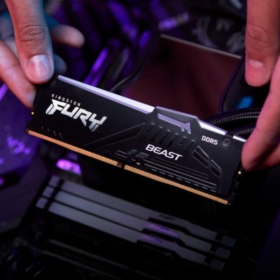 Пам'ять ПК Kingston DDR5 16GB 5600 Beast Black RGB