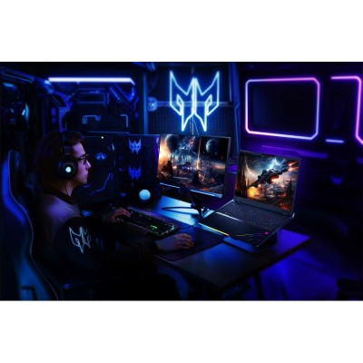Ноутбук Acer Predator Helios 18 PH18-73 18" WQUXGA IPS, Intel U9-275HX, 96GB, F4TB, NVD5090-24, Win11P, чорний
