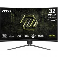 Монітор MSI 31.5" MAG 325CQPF-E18 2xHDMI, DP, Audio, VA, 2560x1440, 180Hz, 0.5ms, sRGB 111%, CURVED, AdaptiveSync, HAS