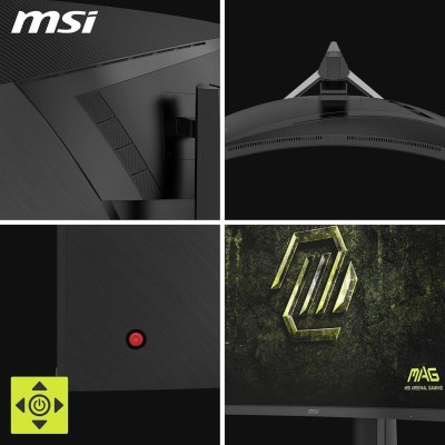 Монітор MSI 31.5" MAG 325CQPF-E18 2xHDMI, DP, Audio, VA, 2560x1440, 180Hz, 0.5ms, sRGB 111%, CURVED, AdaptiveSync, HAS