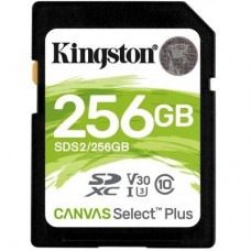 Карта пам'яті Kingston 256GB SDXC class 10 UHS-I U3 Canvas Select Plus (SDS2/256GB) Карта пам'яті Kingston 256GB SDXC class 10 UHS-I U3 Canvas Select Plus (SDS2/256GB)