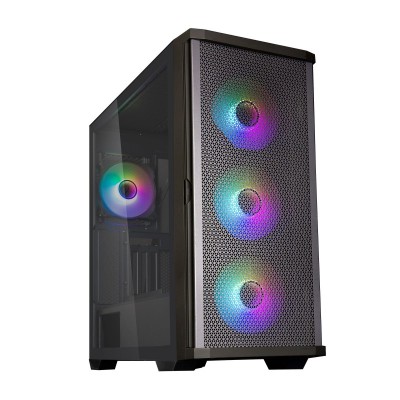 Корпус Zalman Z10 DUO BLACK, без БЖ, 2xUSB3.0, 1xUSB Type-C, 3x140mm ARGB fans, 1x120mm ARGB fans, TG Side Panel, EATX, Black