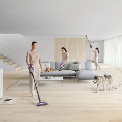 Пилосос DYSON безпровідний V8 Absolute, 425Вт, конт пил -0,54л, автон. робота до 40хв, вага-2,36кг, HEPA, сірий, ДС394482-01