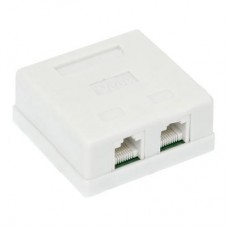 Розетка мережева LogicPower 2xRJ45 UTP 5e (LP-114) (2310) Розетка мережева LogicPower 2xRJ45 UTP 5e (LP-114) (2310)
