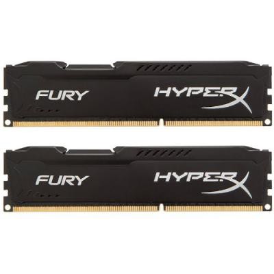 Модуль памяти для компьютера DDR3 8Gb (2x4GB) 1866 MHz HyperX Fury Black HyperX (Kingston Fury) (HX318C10FBK2/8)