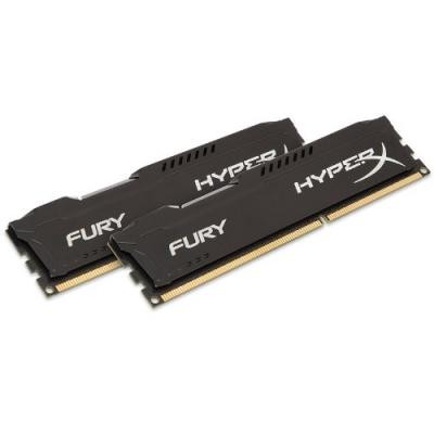 Модуль памяти для компьютера DDR3 8Gb (2x4GB) 1866 MHz HyperX Fury Black HyperX (Kingston Fury) (HX318C10FBK2/8)