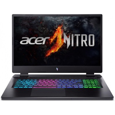 Ноутбук Acer Nitro 17 AN17-42 17.3" QHD IPS, AMD R9-8945HS, 32GB, F1TB, NVD4060-8, Lin, чорний