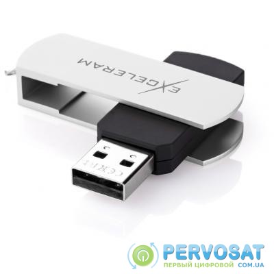 USB флеш накопитель eXceleram 64GB P2 Series White/Black USB 2.0 (EXP2U2WH2B64)