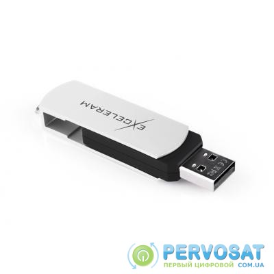 USB флеш накопитель eXceleram 64GB P2 Series White/Black USB 2.0 (EXP2U2WH2B64)