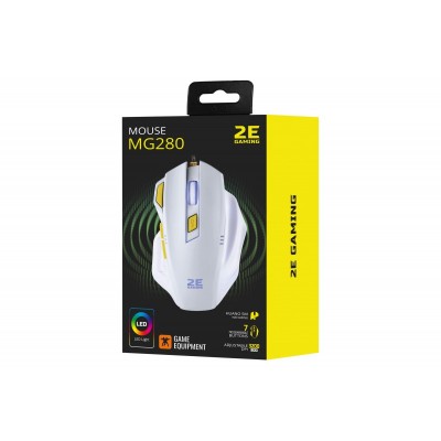 Миша 2E GAMING MG280 LED USB White