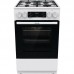 Плита Gorenje комбінована, 62л, 50x60см, дисплей, IconLed, емальовані, білий