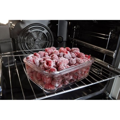 Плита Gorenje комбінована, 62л, 50x60см, дисплей, IconLed, емальовані, білий
