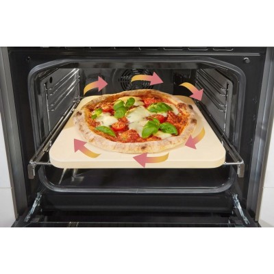 Плита Gorenje комбінована, 62л, 50x60см, дисплей, IconLed, емальовані, білий