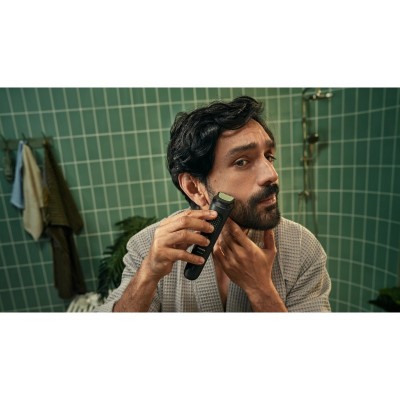 Тример Philips All-in-One Trimmer 3000 Series, для обличчя, голови, тіла, акум., насадок-9, сталь, чорний