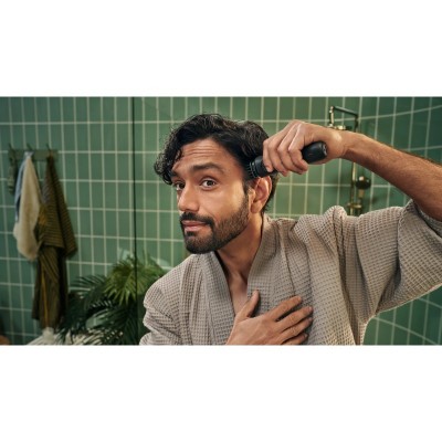 Тример Philips All-in-One Trimmer 3000 Series, для обличчя, голови, тіла, акум., насадок-9, сталь, чорний