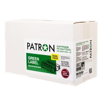 Картридж PATRON HP LJ CE278A/CANON 728 GREEN Label (DUAL PACK) (PN-78A/728DGL)