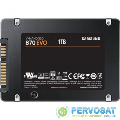 Накопитель SSD 2.5" 1TB 870 EVO Samsung (MZ-77E1T0BW)