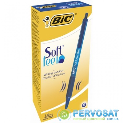 Ручка шариковая BIC Soft Feel Clic Grip, синяя (bc8373982)