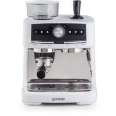 Кавоварка Gorenje ріжкова 2.5л, кавомолка 0,25л, капучинатор, кнопочне керування, білий