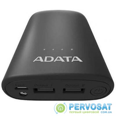 Батарея универсальная ADATA P10050V Black (10050mAh, out 2*5V*2,4A max, cable Micro-USB) (AP10050V-DUSB-CBK)
