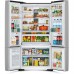 Холодильник с нижн. мороз. HITACHI R-WB800PUC5GBK, 184х81х91см, 4 дв., Х- 466л, М- 174л, A++, NF, Інвертор, Чорне скло