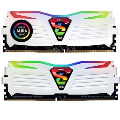 Модуль памяти для компьютера DDR4 16GB (2x8GB) 3200 MHz Super Luce White RGB Sync LED GEIL (GLWS416GB3200C16ADC)