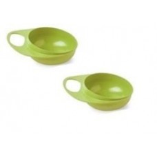 Тарілка для годування Nuvita Easy Eating глибока 2шт. салатова NV8431Lime Тарілка для годування Nuvita Easy Eating глибока 2шт. салатова NV8431Lime
