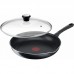 Сковорода з кришкою Tefal Day by Day, 24см, з кришкою, алюміній, бакеліт, скло, чорний