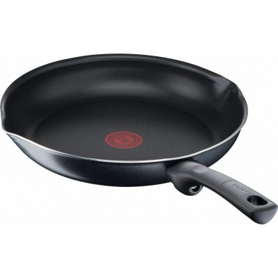 Сковорода з кришкою Tefal Day by Day, 24см, з кришкою, алюміній, бакеліт, скло, чорний
