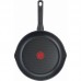Сковорода з кришкою Tefal Day by Day, 24см, з кришкою, алюміній, бакеліт, скло, чорний