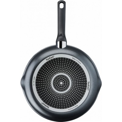 Сковорода з кришкою Tefal Day by Day, 24см, з кришкою, алюміній, бакеліт, скло, чорний