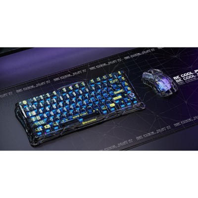 Миша GravaStar Mercury M2, BT/WL/USB-A, RGB, чорно-прозорий