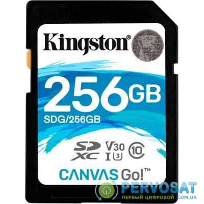 Карта памяти Kingston 256GB SDXC class 10 UHS-I U3 (SDG/256GB)