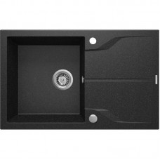 Мийка кухонна Deante Andante, граніт, прямокутник, з крилом, 780х490х194мм, чаша - 1, накладна, графіт Мийка кухонна Deante Andante, граніт, прямокутник, з крилом, 780х490х194мм, чаша - 1, накладна, графіт