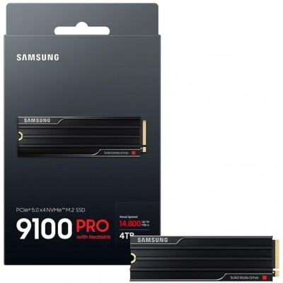 Накопичувач SSD Samsung M.2 4TB PCIe 5.0 9100PRO+ радіатор