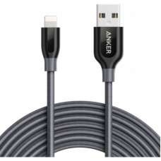 Дата кабель USB 2.0 AM to Lightning 3.0m V2 Powerline+ Space Gray Anker (A8123HA1) Дата кабель USB 2.0 AM to Lightning 3.0m V2 Powerline+ Space Gray Anker (A8123HA1)