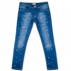 Штани дитячі Breeze з перлинками (20126-128G-blue) Штани дитячі Breeze з перлинками (20126-128G-blue)