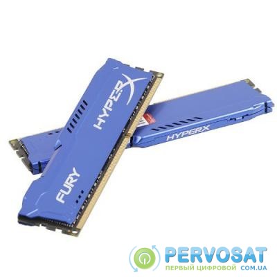 Модуль памяти для компьютера DDR3 8Gb (2x4GB) 1600 MHz HyperX Fury Blu Kingston (HX316C10FK2/8)