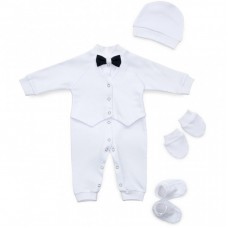 Набір дитячого одягу ТМ Баранчик БО для Крещения (078-01-62B-white) Набір дитячого одягу ТМ Баранчик БО для Крещения (078-01-62B-white)