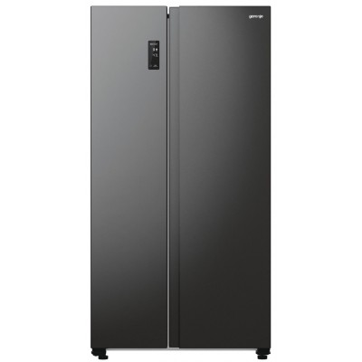 Холодильник SBS Gorenje, 179х67х92см, 2 двері, 356(191)л, А++, NF+, Інв., Зона св-ті, Зовн. Диспл, чорний