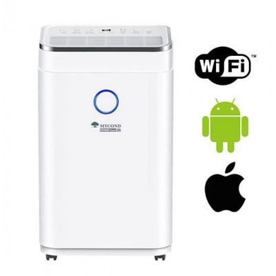 Осушувач повітря Mycond Roomer Smart 25 побутовий, 25л.на добу, 180м3/год, 50м2, дисплей, ел. кер-ня, Wi-Fi, таймер, авто вимк., білий