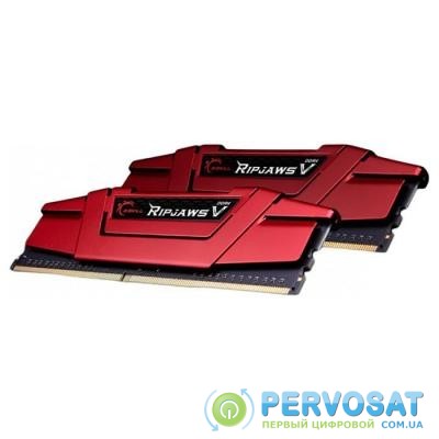 Модуль памяти для компьютера DDR4 16GB (2x8GB) 2400 MHz RipjawsV Red G.Skill (F4-2400C17D-16GVR)