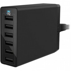 Зарядний пристрій Anker PowerPort 6 - 60W 6-port USB Power IQ V3 (Black) (A2123L12) Зарядний пристрій Anker PowerPort 6 - 60W 6-port USB Power IQ V3 (Black) (A2123L12)