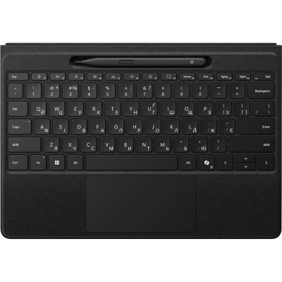 Клавіатура зі стілусом для планшетів Microsoft Surface Pro 8 - 11, UKR/ENG, чорна