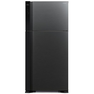 Холодильник Hitachi з верхн. мороз., 184x86х74, холод.відд.-405л, мороз.відд.-145л, 2дв., А++, NF, інв., зона нульова, чорний