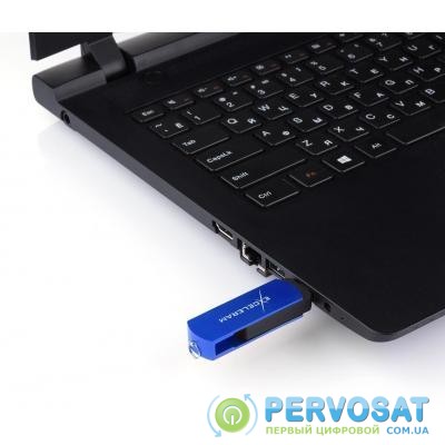 USB флеш накопитель eXceleram 16GB P2 Series Blue/Black USB 2.0 (EXP2U2BLB16)