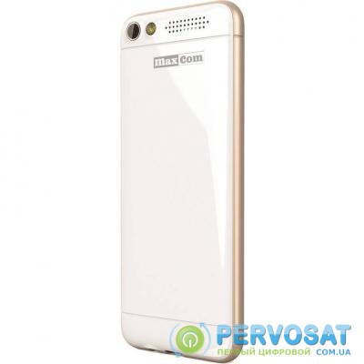 Мобильный телефон Maxcom MM136 White-Gold (5908235973500)