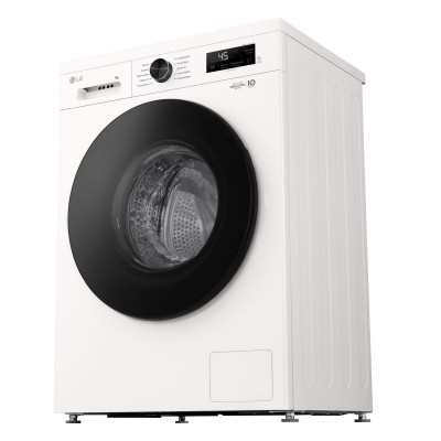 Пральна машина LG фронтальна, 7кг, 1200, A+++, 44см, дисплей, пара, інвертор, білий