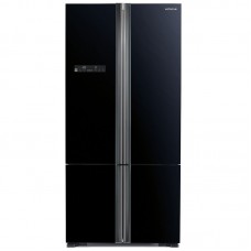 Холодильник з нижн. мороз. HITACHI R-WB730PUC5GBK, 184х81х86см, 4 дв., Х- 430л, М- 160л, A++, NF, Інвертор, Чорне скло